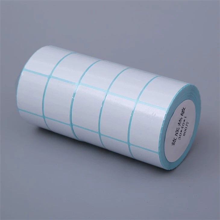 Bright Silver PP White Glassine Adhesive Label