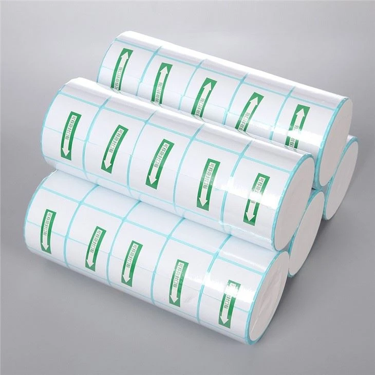 Bright Silver PP White Glassine Adhesive Label