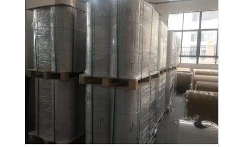 CSR01-Self Adhesive Semi Gloss Label Removable Oil Glue 60GSM Liner Thermal Transfer Label Material Jumbo Roll